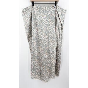 Vince Skirt Women’s Size 24 NWOT Carnation Asymmetric Cascade Drape Floral NEW